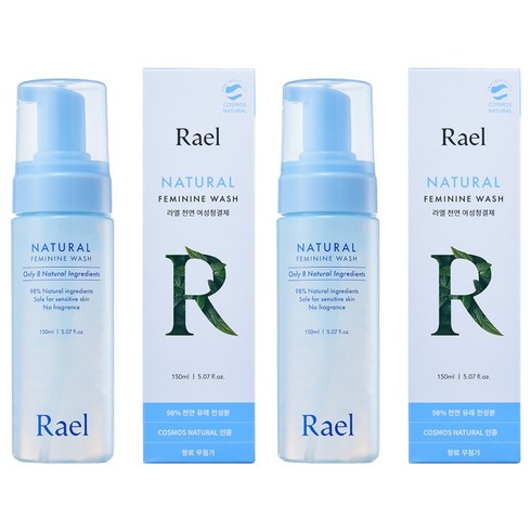 라엘 천연 여성청결제, 150ml, 2개