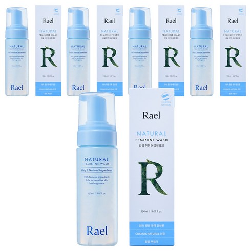 라엘 천연 여성청결제, 150ml, 5개