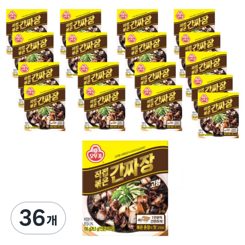 오뚜기 직접볶은간짜장 고형, 106g, 36개