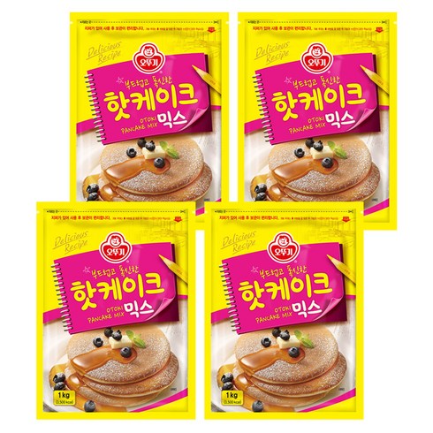 오뚜기 핫케이크 믹스, 1kg, 4개