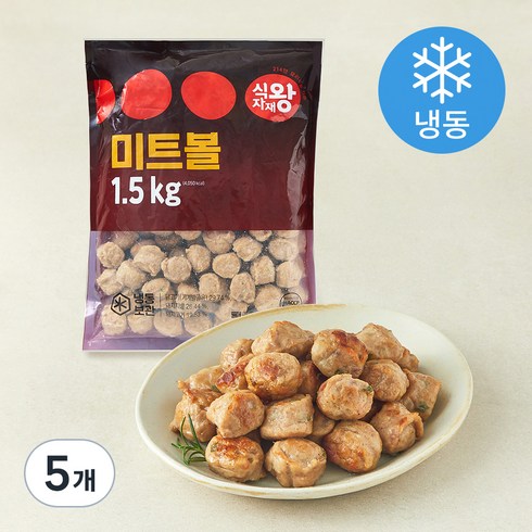 식자재왕 미트볼 (냉동), 1.5kg, 5개