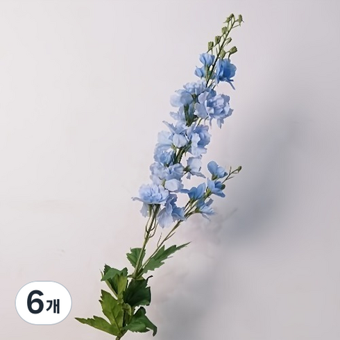 미소로운 성묘 조화 꽃, 블루, 6개