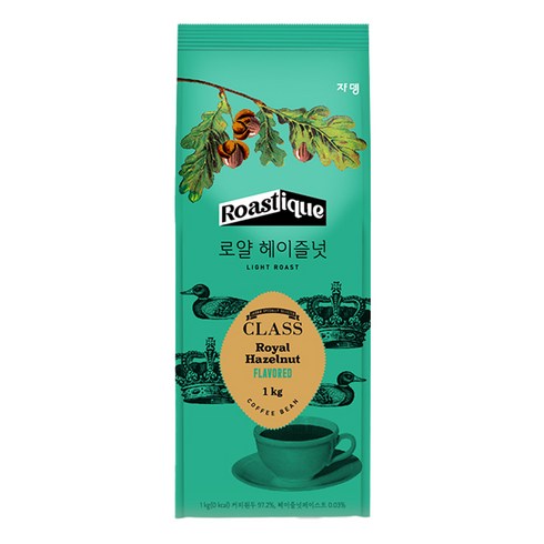 쟈뎅 클래스 로얄 헤이즐넛 원두, 분쇄, 1kg, 1개