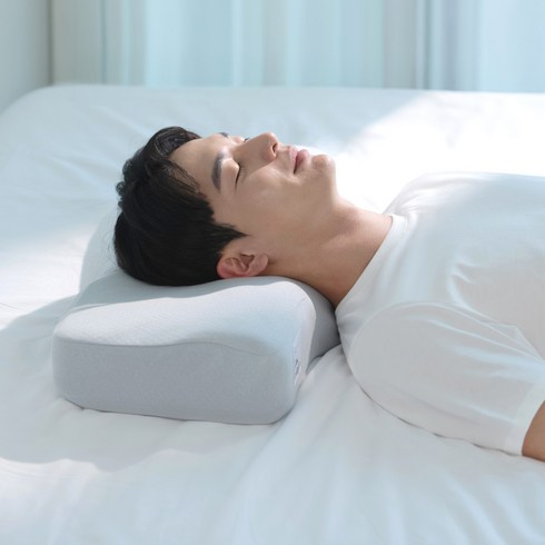 슬리필로우 초고밀도 메모리폼 기능성 경추베개, 빈티지블루, 1개