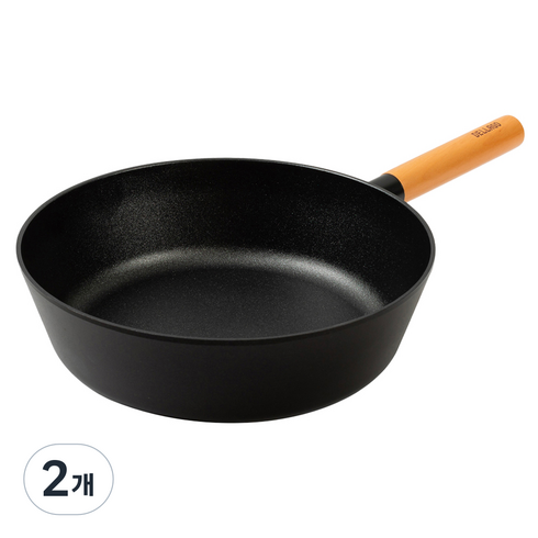 델라고 우드 베이직 궁중팬, 28cm, 2개