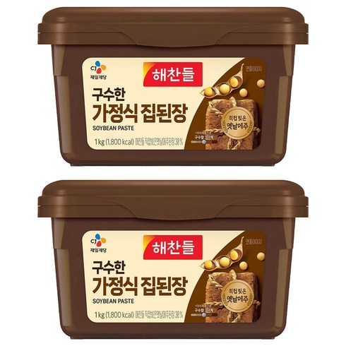 해찬들 구수한 가정식 집된장, 1kg, 2개