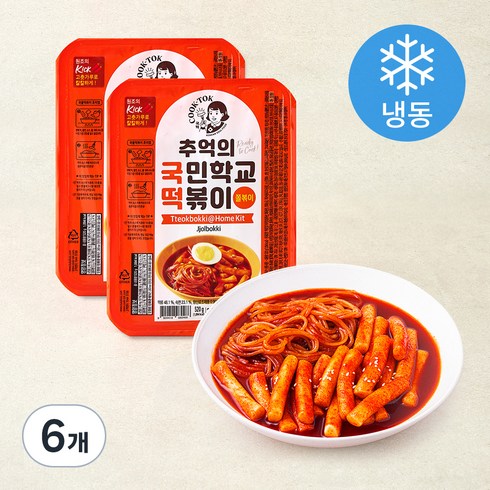 추억의 국민학교 쫄볶이 (냉동), 520g, 6개