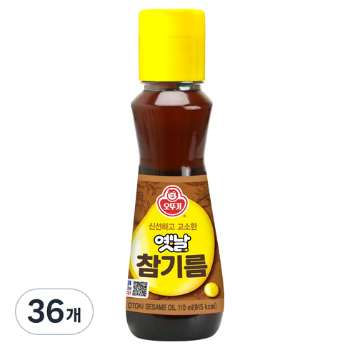 오뚜기옛날 참기름, 110ml, 36개