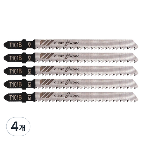 공구엔 직소기 톱날 5p T101B, 4개