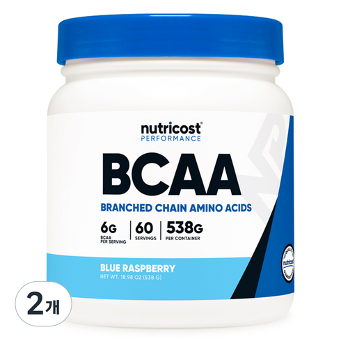 뉴트리코스트 BCAA 파우더 블루라즈베리향, 538g, 2개