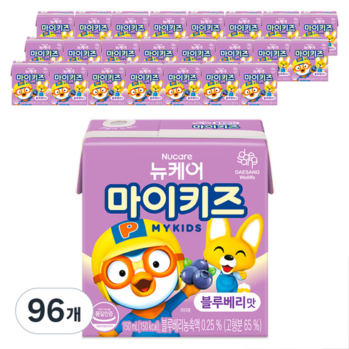 마이키즈 음료 블루베리맛, 150ml, 96개