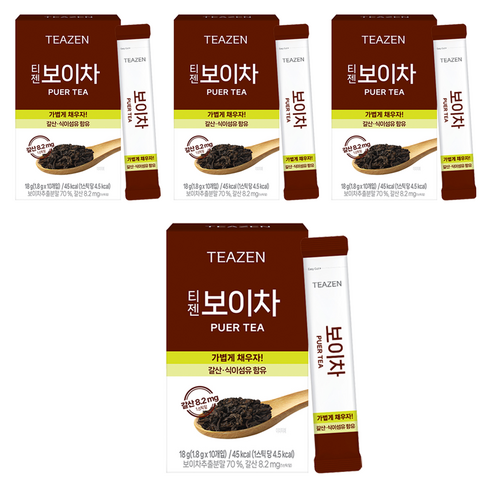 티젠 보이차 워터믹스, 1.8g, 10개입, 4개