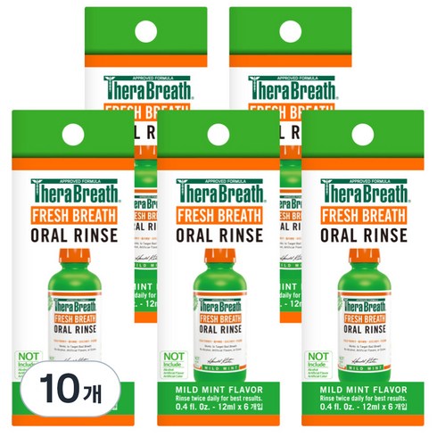 테라브레스 마일드민트 가글 휴대용 구강청결제 6p, 72ml, 10개