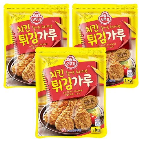오뚜기 치킨 튀김가루, 1kg, 3개