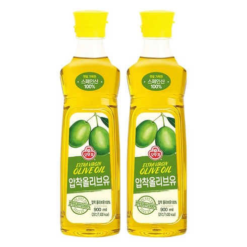 오뚜기 엑스트라버진 올리브유, 900ml, 2개