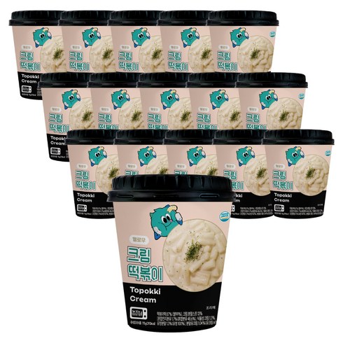 농가식품 멜로우 크림 떡볶이, 115g, 16개