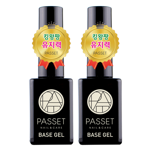 파셋 베이스 젤, 투명, 10ml, 2개