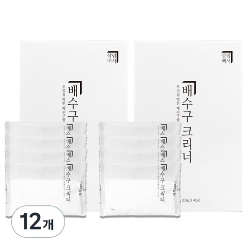 살림백서 배수구클리너, 600g, 12개