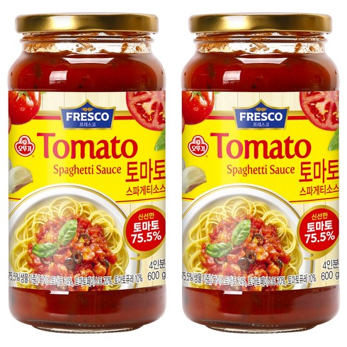오뚜기프레스코 토마토 스파게티소스, 600g, 2개