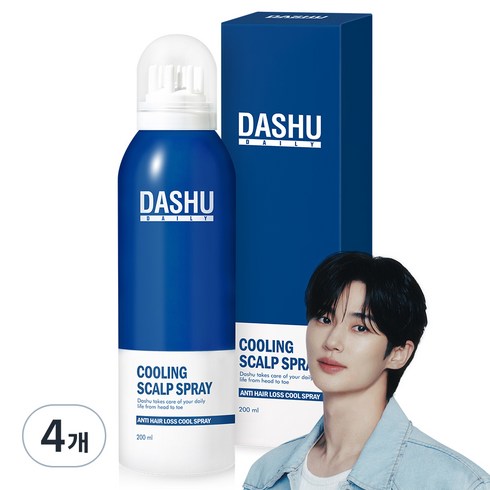 다슈 데일리 쿨링 두피 스프레이, 200ml, 4개