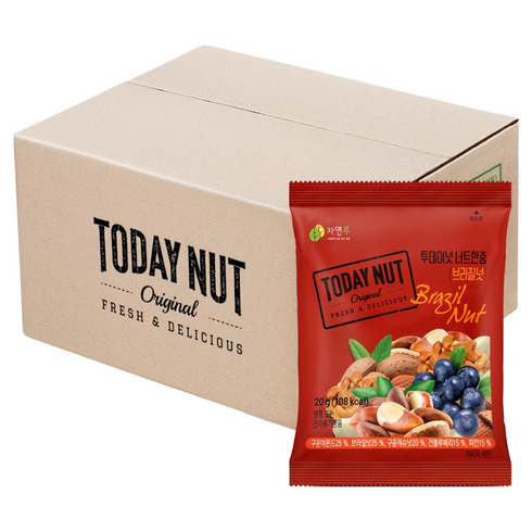투데이넛 너트한줌 브라질넛 50p, 1kg, 1개