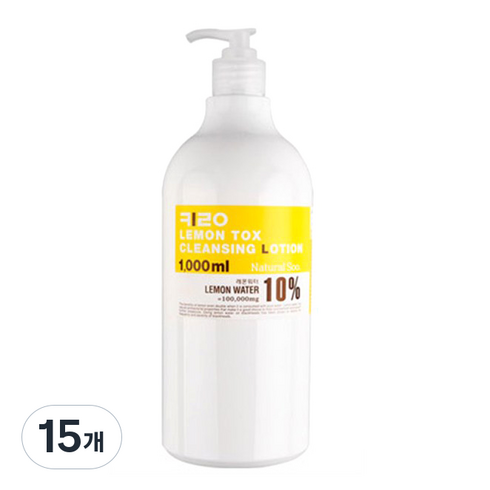 키로코스 내추럴수 키로 레몬 톡스 클렌징 로션, 1L, 15개