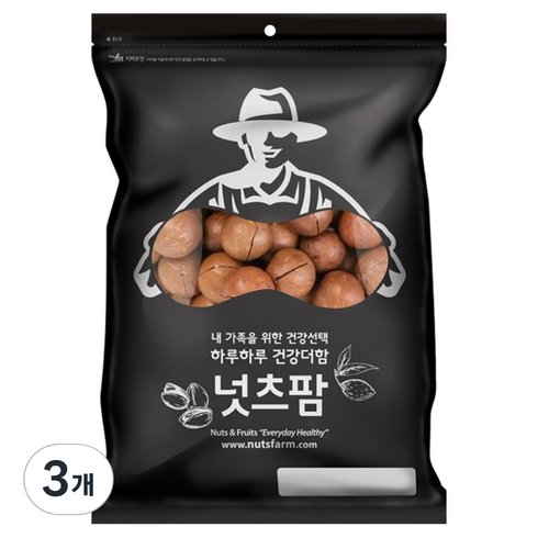 넛츠팜 마카다미아 껍질, 500g, 3개