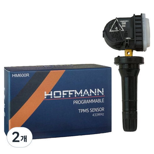 호프만 쉐보레 전차종 타이어 공기압센서 TPMS, 블랙, 2개