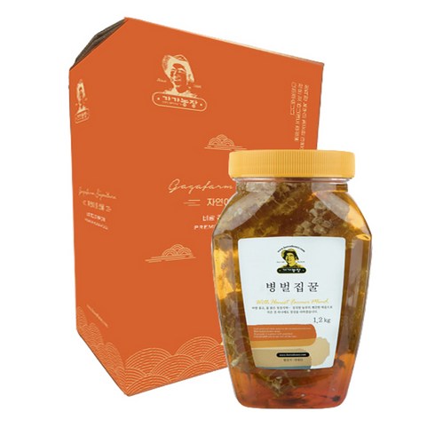가가농장 병 벌집꿀, 1개, 1.2kg