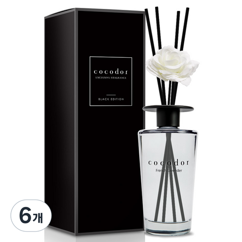 코코도르 블랙에디션 디퓨저, 프렌치라벤더, 500ml, 6개