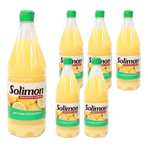 솔리몬 스퀴즈드 레몬즙, 1L, 6개