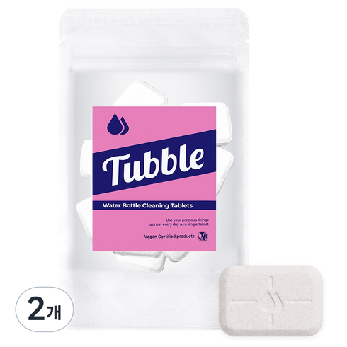 터블 대용량 텀블러 발포 세정제 10p, 80g, 2개