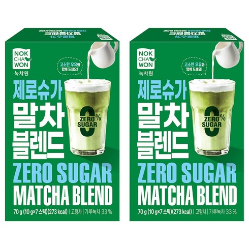 녹차원 제로슈가 말차블렌드, 10g, 7개입, 2개