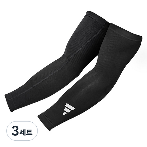 아디다스피트니스 컴프레션 암 슬리브 2p, 3세트, 블랙