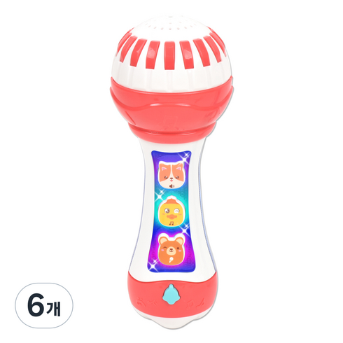 동물 멜로디 마이크, 빨강, 6개