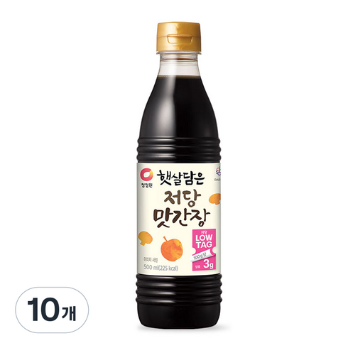 햇살담은 저당 맛간장, 500ml, 10개