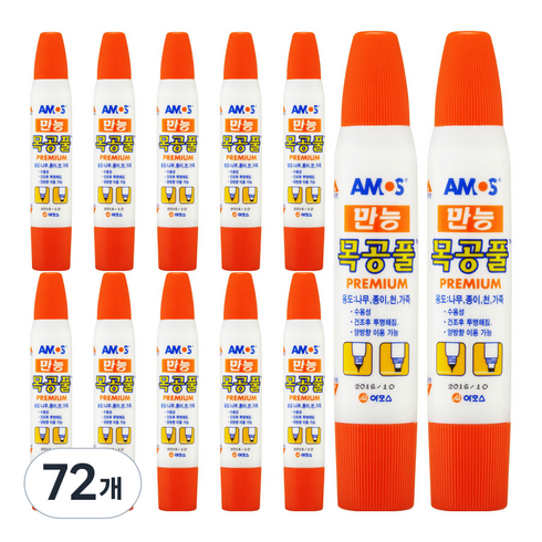아모스 만능 목공풀, 36g, 72개