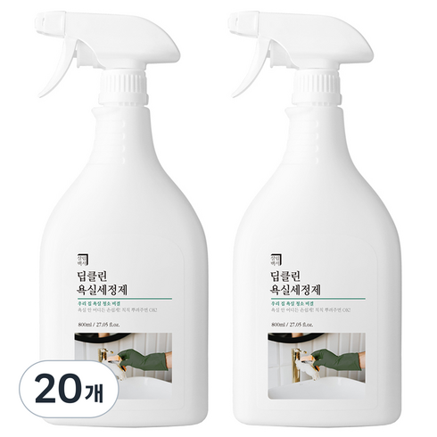 살림백서 딥클린 욕실세정제, 800ml, 20개