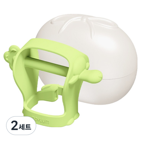 모윰 스타터 양 치발기 + 케이스 세트, 라이트그린, 2세트