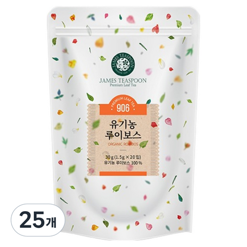 제임스티스푼 유기농 루이보스, 1.5g, 20개입, 25개