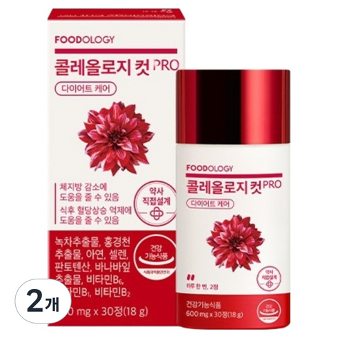 푸드올로지 콜레올로지 컷 프로 18g, 30정, 2개