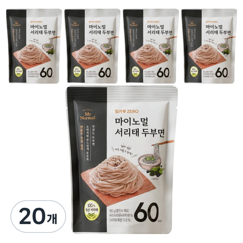 마이노멀 서리태 두부면, 180g, 20개