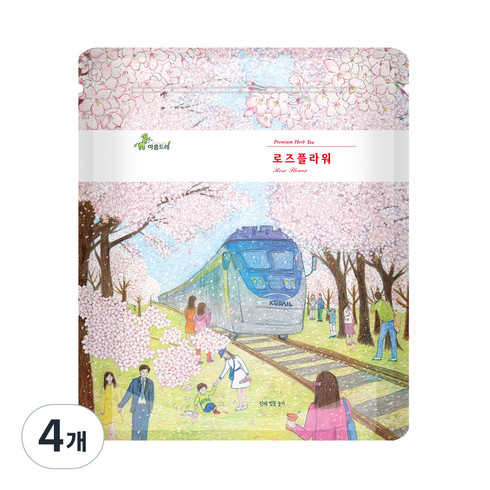 아름드레 삼각티백 로즈플라워, 1.1g, 100개입, 4개