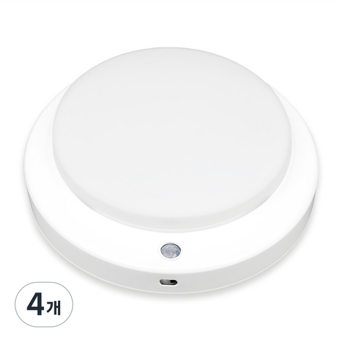 LED 스마트 삼성칩 센서등 15W, 주광색, 4개