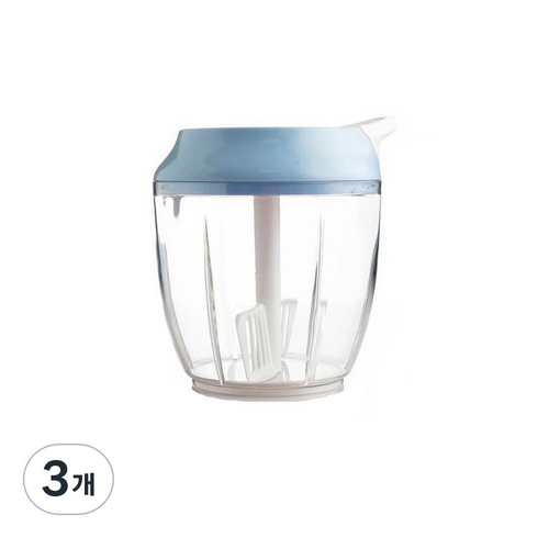 콩콩 차퍼 야채다지기 중 900ml, 블루, 3개