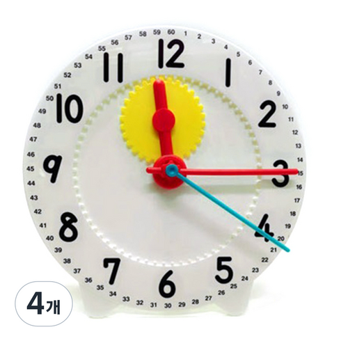 이디엑스에듀케이션 톱니바퀴 모형시계 12시간 지름 28cm, 4개