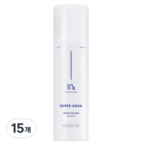 미샤 수퍼 아쿠아 울트라 히알론 에멀전, 130ml, 15개