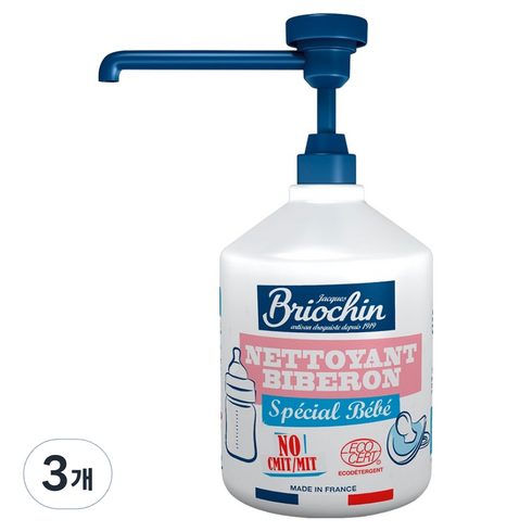 브리오신 과일 채소 젖병 주방세제, 500ml, 3개