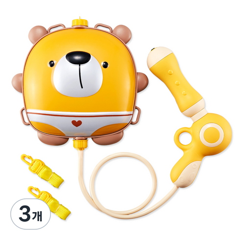파파토이 애니멀배낭 물총 일반형, 곰곰이, 3개