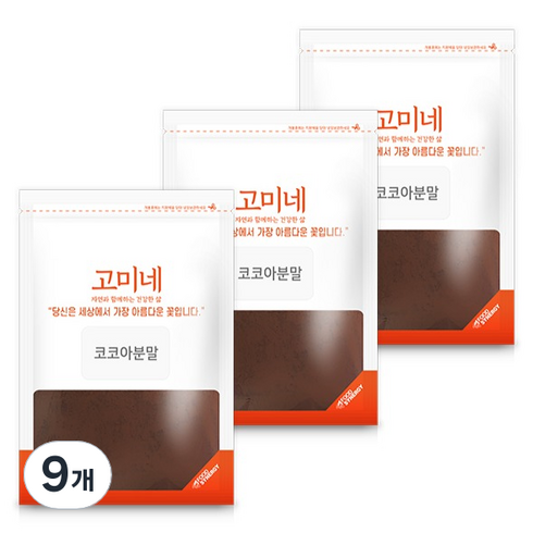 고미네 코코아 분말, 300g, 1개입, 9개